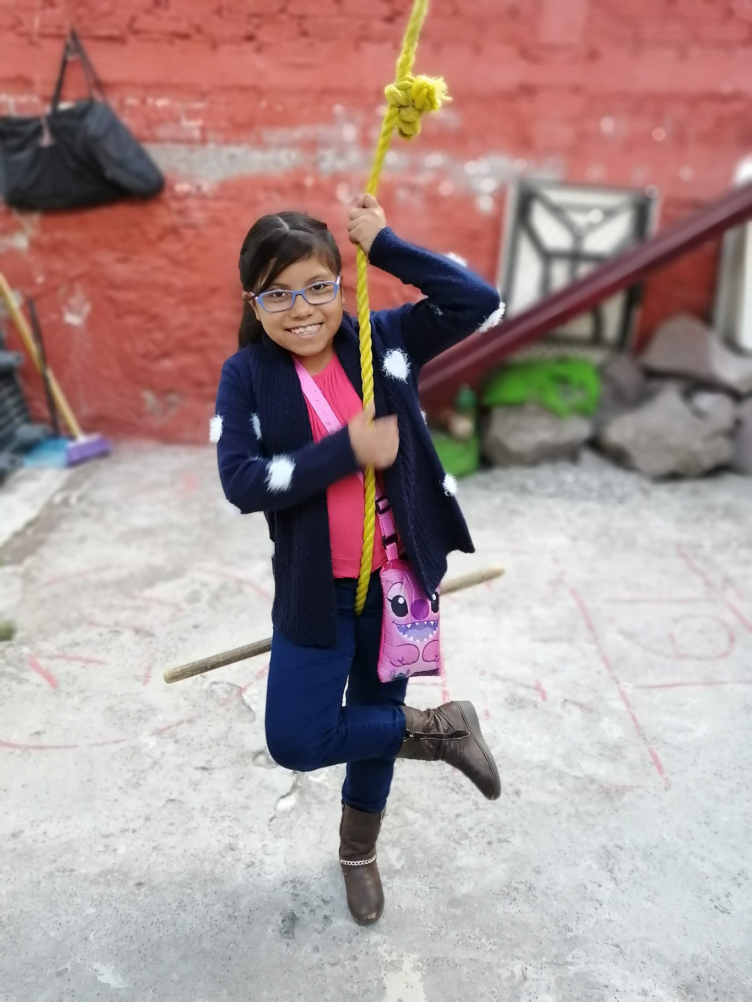 Foto de Mia sonriendo